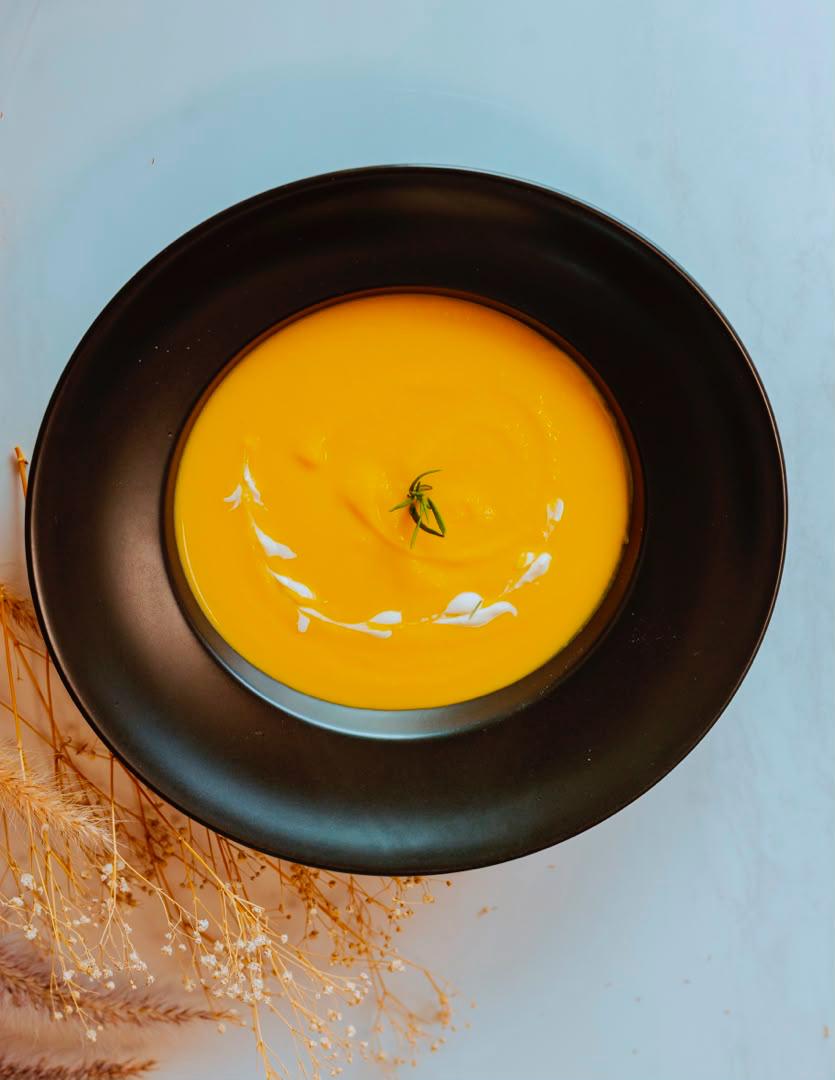 Creamy butternut squash soup